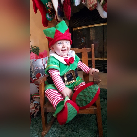 Baby Elf Christmas Costume - Picture 7 of 7